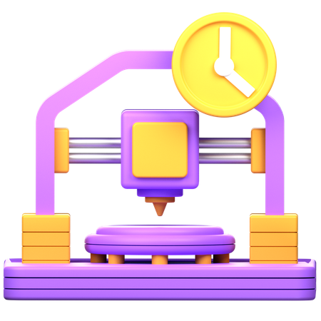 3Dプリント時間  3D Icon