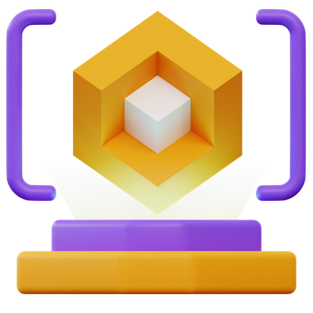 3D Scanner  3D Icon