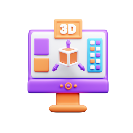 3D web design  3D Icon