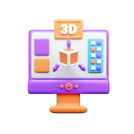 3D web design  3D Icon