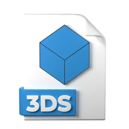 3 DS File Type 3 D Rendering On Transparent Background Ui UX Icon Design Web And App Trend 3D Icon