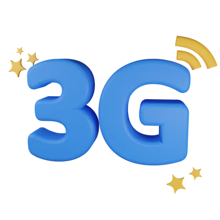 3 G Network Icon Contains PNG BLEND GLTF And OBJ Files 3D Icon