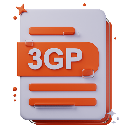 Archivo 3gp  3D Icon