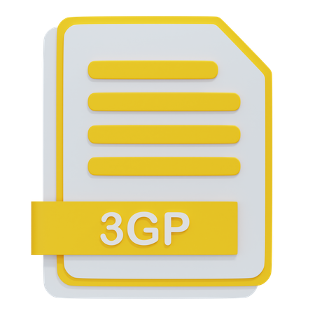 Arquivo 3gp  3D Icon