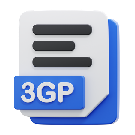 3GP FILE  3D Icon