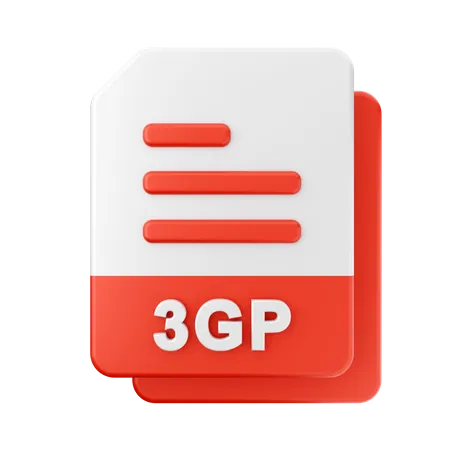 3 D File Format Icon Illustration 3D Icon