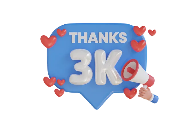 3k  3D Icon