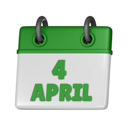 4,194 4 April Calendar 3D Illustrations - Free in PNG, BLEND, FBX, glTF ...