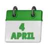 4 April