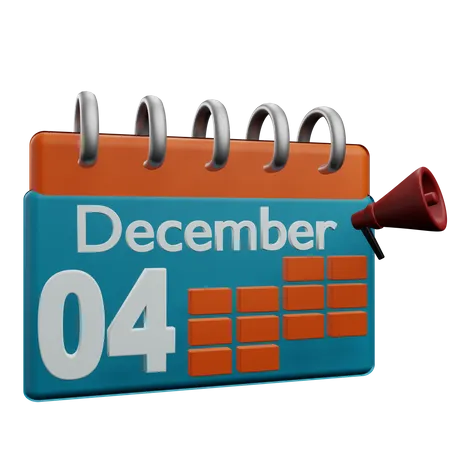 4. Dezember  3D Icon