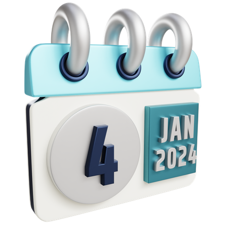 4 de enero de 2024  3D Icon