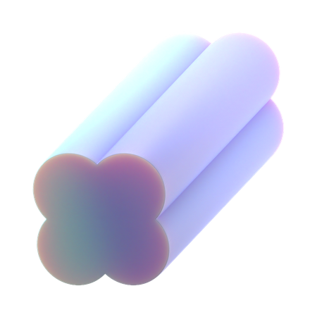 4 Flower  3D Icon