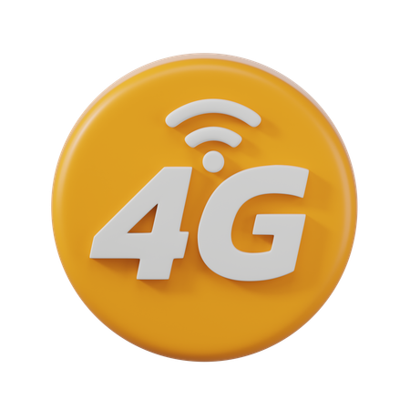 4 G  3D Icon