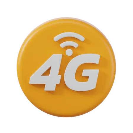 4 G  3D Icon