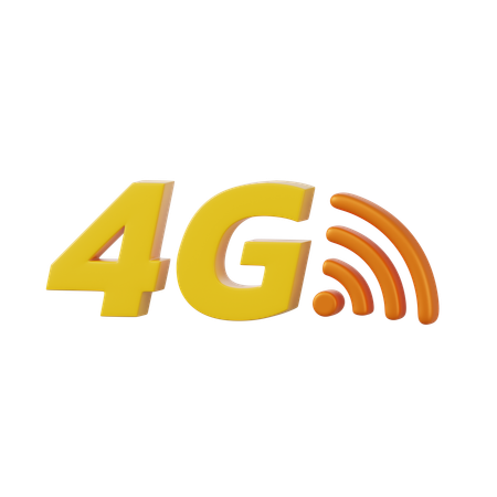 4 G  3D Icon