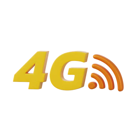 4 G  3D Icon