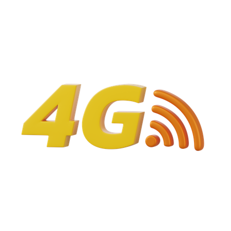 4 G  3D Icon
