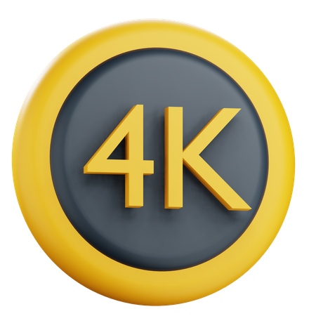4 K 3D Icon
