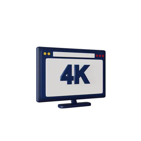 4 K Movie  3D Illustration