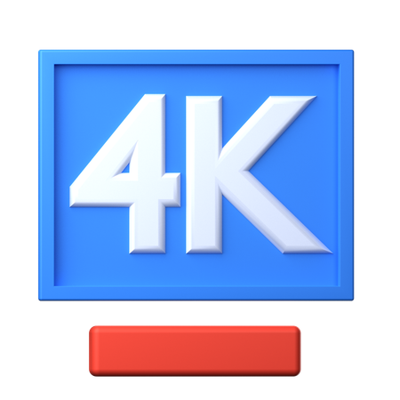 Resolução 4K  3D Icon