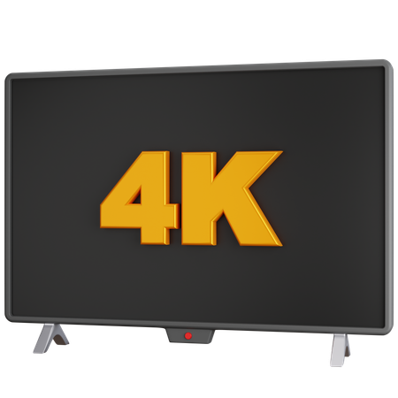 4 K Resolution  3D Icon