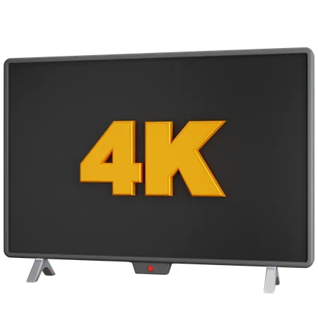 4 K Resolution  3D Icon