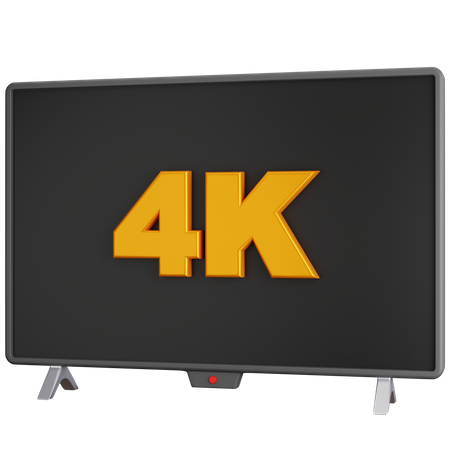 4 K Resolution  3D Icon