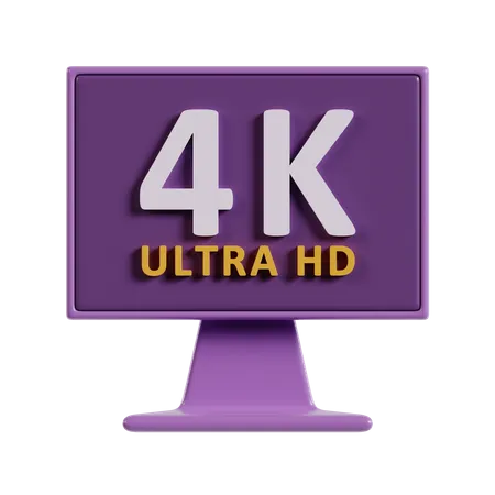 4 K Resolution 3 D Cinema Icon 3D Icon