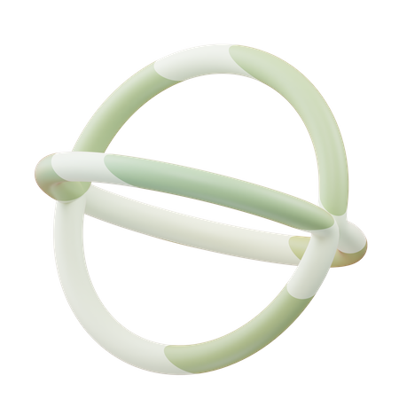 4 Line Sphere  3D Icon