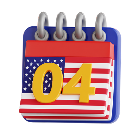 4 Of July  3D Icon