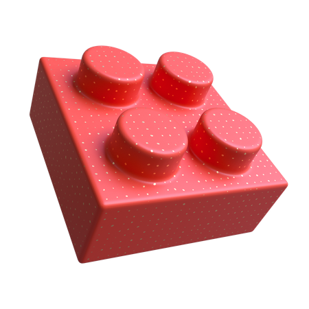 4 Piece Lego  3D Illustration