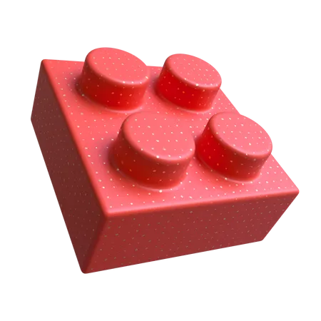 4 Piece Lego  3D Illustration