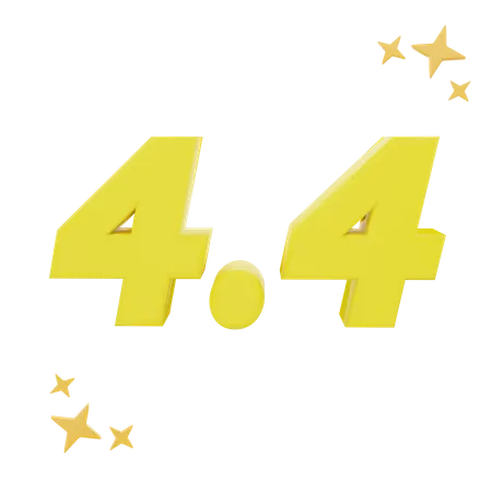 4 Point 4  3D Icon