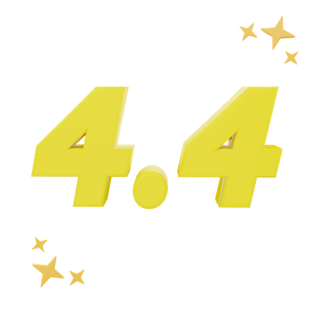 4 Point 4  3D Icon