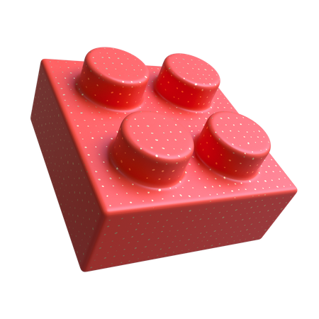 4-teiliges Lego  3D Illustration