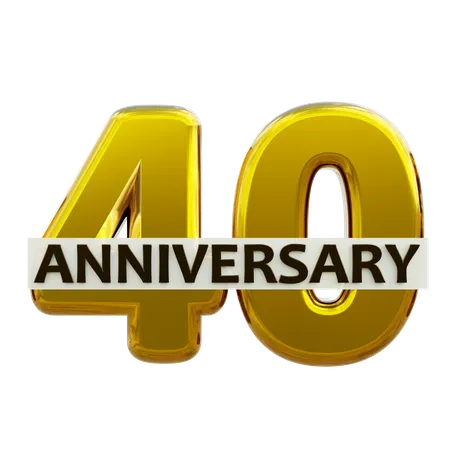 40 aniversario  3D Icon