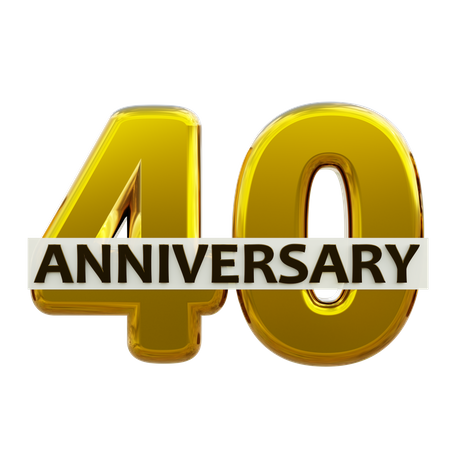 40 Anniversary  3D Icon