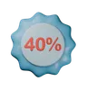 40% Discount Badge