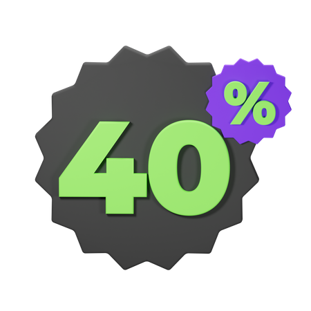 40% de réduction  3D Icon