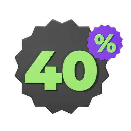 40% de réduction  3D Icon