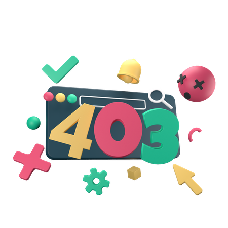 Erreur 403 interdite  3D Icon