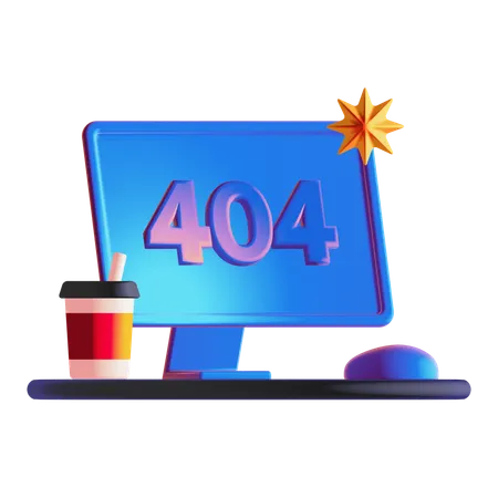 404  3D Icon