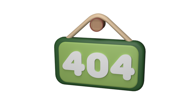 404  3D Icon