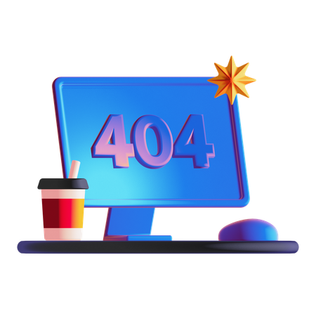 404  3D Icon