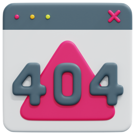 404  3D Icon