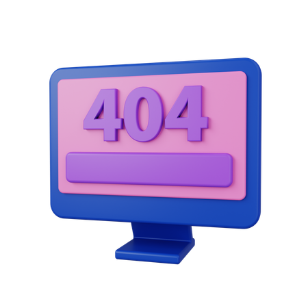 404  3D Icon