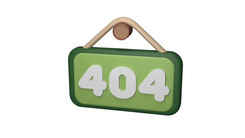 404  3D Icon