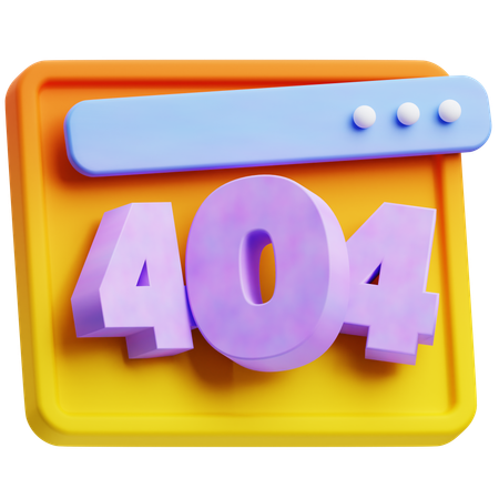 404페이지  3D Icon