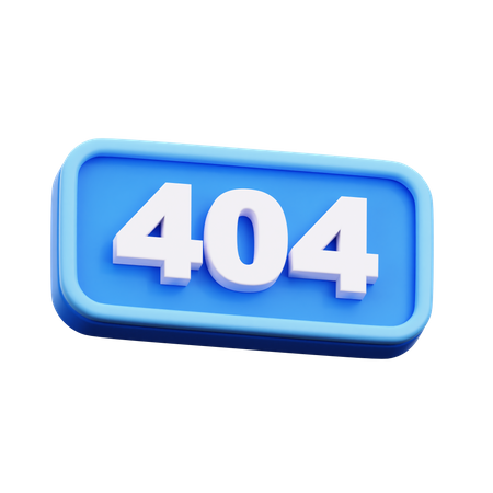 404  3D Icon