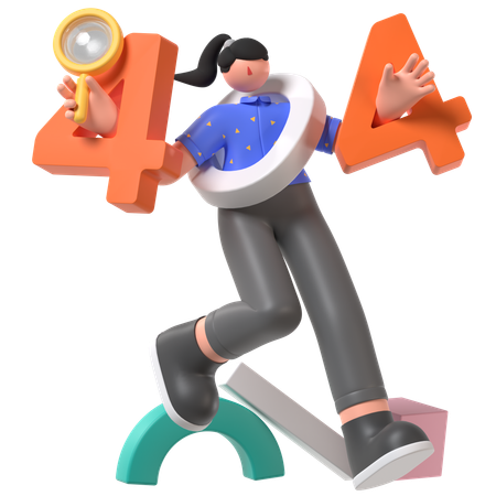 エラー404  3D Icon